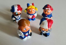 5 figurines bonhomme supporters France - Kinder Fana d'Foot Coupe du monde 2002