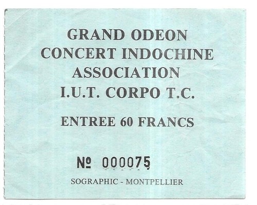 Tres rare ticket billet - rare, /