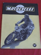 MOTOCYCLES  n° 37 DU 1ER JUIN 1950 LA MOBYLETTE TYPE AV3 50 CMC JEAN MARRE