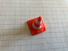 PLAYMOBIL CONE DE SIGNALISATION RAYE BLANC ORANGE 30210430 3001A 3070 3085 3090.