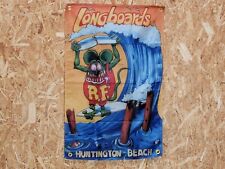 Drapeau "Rat Fink Surf N°12" Vintage 60x90cm - Idéal Déco Garage Loft ou autre