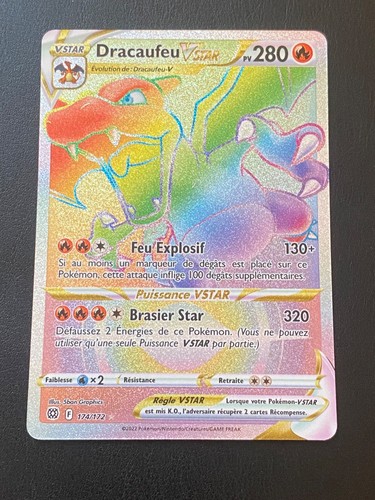 Carte pokemon dracaufeu vstar - pokemon,