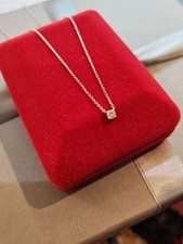 Collier ras de cou or blanc et