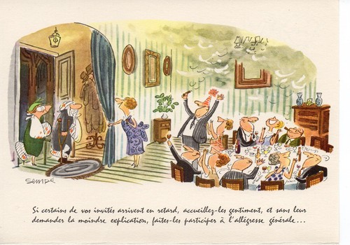Sempé carte publicitaire - sempé,,