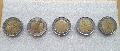 Lot pièces monnaie 2 - de,