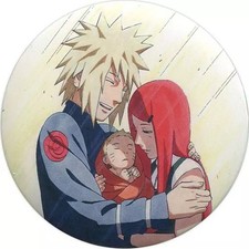 Minato Namikaze, Naruto (bébé), Kushina Uzumaki "NARUTO Exhibition Badge"