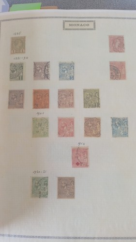 Album timbres monaco 1920 - timbres, à