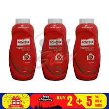 3 x AGNESIA Hygiene Care 100 g de poudre antibactérienne pour le corps absorb...