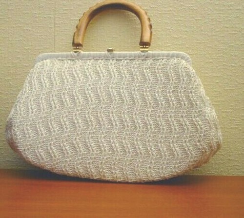 Sac main coton - à, brodé