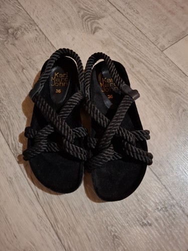 Sandales plateformes cuir - en,