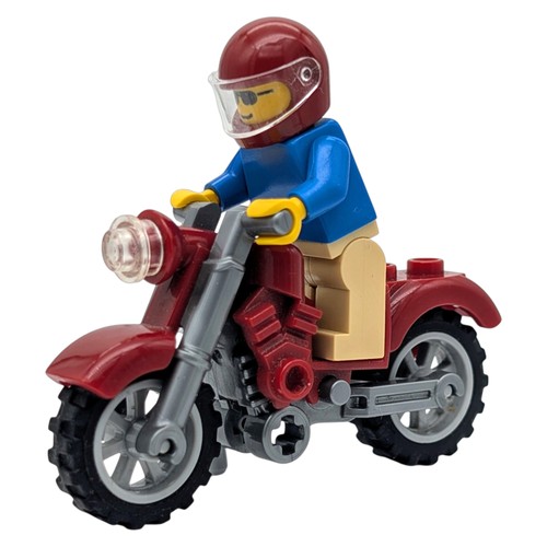 Lego figurine motard moto - lego,