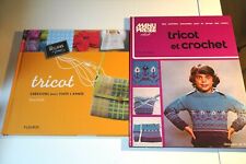 Lot 2 Livres Tricot Crochet 