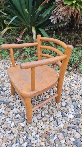 Ancienne petite chaise bois - chaise, en
