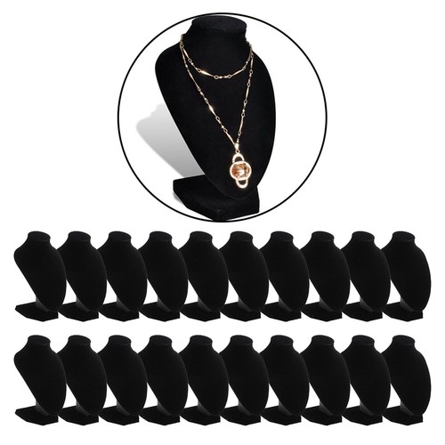 20pcs noir velours collier - velours,