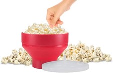 C106CAS002 Pop Corn Micro Ondes avec Bol Pliable pour un Popcorn Salutaire, R...