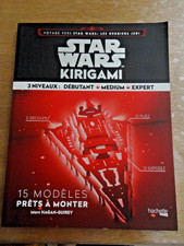 livre " STAR WARS / KIRIGAMI " les derniers jedi / 15 modeles 3 niveaux  2017