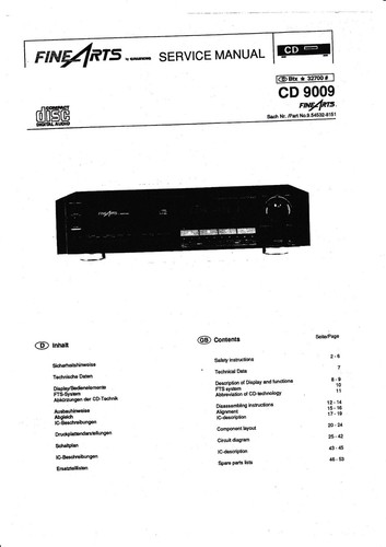 Manuel service pour grundig - de,