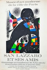 Joan Miro (1893-1983) affiche litho expo 1976 Estampe-Multiple 77x54cm