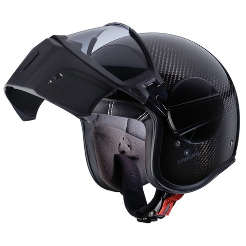 Casque jet carbone fibre - carbone,