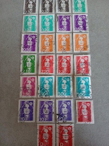 Timbres marianne - timbres, du