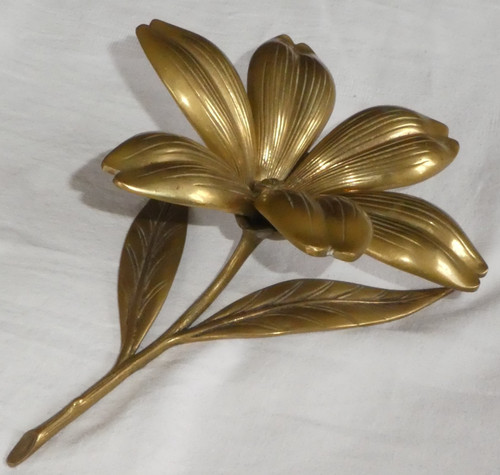 Rare ancien cendrier laiton - ancien,