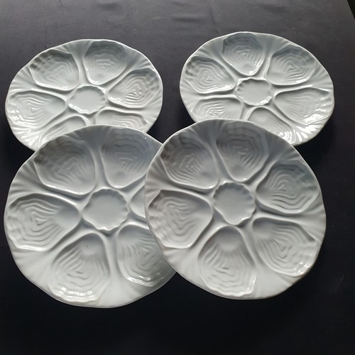 Lot assiettes à huitres - de, 4