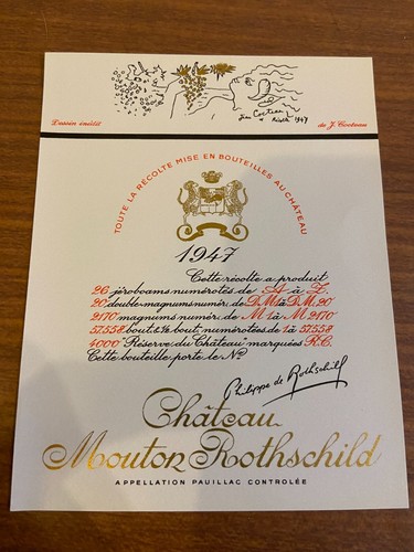 Etiquette château mouton - château,