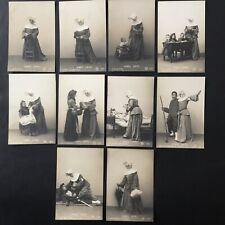 Série 10 CPA Nonne Cornette Bonnes Sœurs 1905 Cartes Postales Religieuses