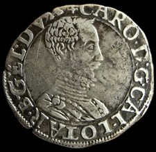 1/4 De Teston Charles III Lorraine Nancy Rare