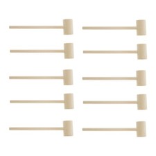 10 pièces Mini En Bois Marteau Balles Jouet Livres Remplacement Maillets De