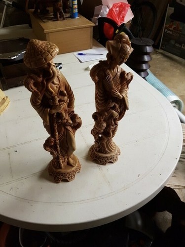 Lot deux anciennes statues - de,