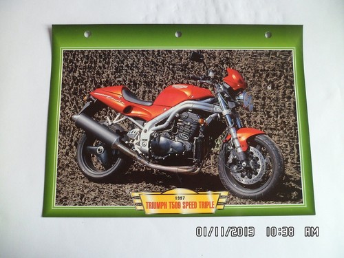 Carte fiche moto triumph t509 - moto,