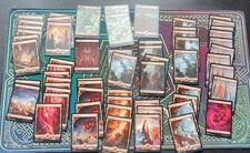 Lot de 61 Terrains MONTAGNES Full Art – Magic: The Gathering - Deck Cartes