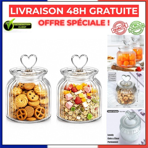 Lot bocaux verre en - de,
