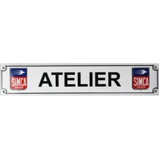Plaque émaillée  : SIMCA