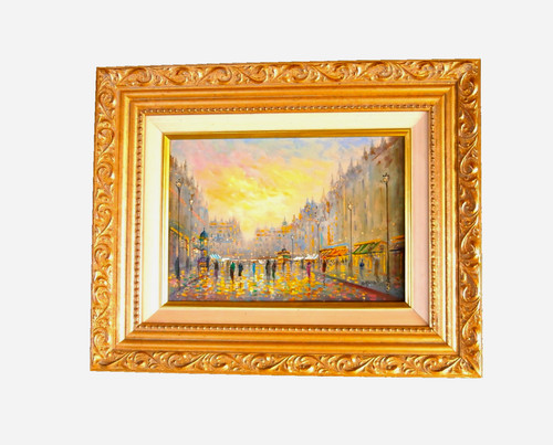 Huile sur panneau roch - sur, de