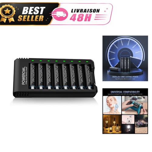 Powerowl chargeur piles 8 - powerowl,