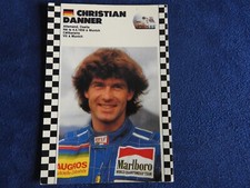 carte postale automobile pilote christian Danner osella 1986 / 87