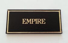 SUPERBE ancien CHEVALET PRESENTOIR EPOQUE "EMPIRE" pour ANTIQUAIRE en CUIR doré