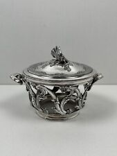 Gallia Christofle Sucrier en métal argenté Art nouveau