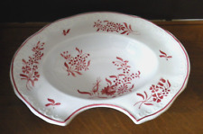 Ancien plat à barbe en porcelaine de Desvres