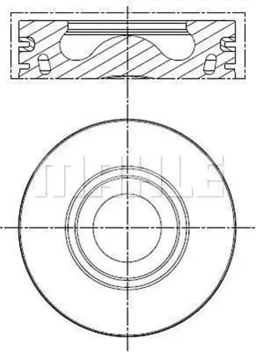 Piston moteur revêtu - de,