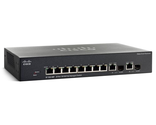 Cisco sf302 08p switch 8 - 🔀,