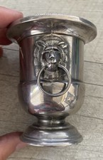 Urne À Têtes De Lion, Plaquée Argent Mini Seau A Champagne/6286V4