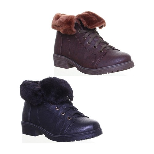 Bottes cheville fourrure - À,