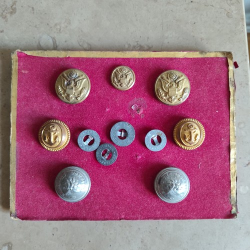 Boutons militaires ww2 us - militaires,