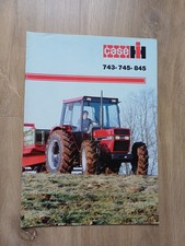 BROCHURE TRACTEUR CASE IH INTERNATIONAL 743-745-845 PROSPEKT TRAKTOR TRACTOR 