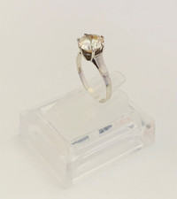 Bague vintage solitaire en
