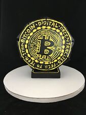 « Gekko Bitcoin XL », Original Sculpture By Artist Norman Gekko.