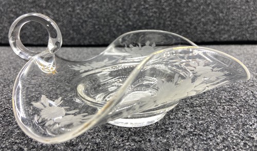 Vintage clear glass - 6”,